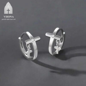Viiona Statement Double Cross Earrings