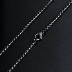 3mm * 60cm Box Black Chain