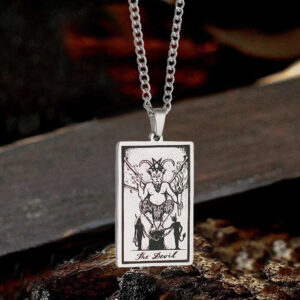 The Devil Major Arcana Tarot Stainless Steel Necklace