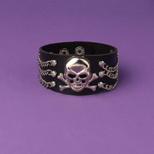 Skull Bracelet Death Head (Leather)