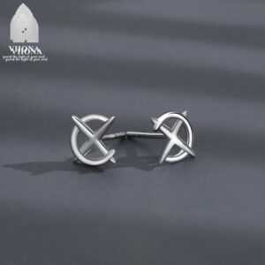 Viiona Astral Cross Stud Earrings