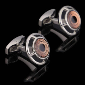 Exquisite Eye Brass Whale Back Cufflinks