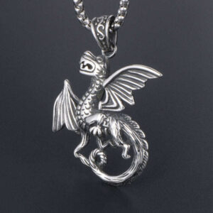 Stainless Steel Dragon Pendant - 036
