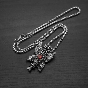 Stainless Steel Butterfly Fairy Pendant - 300011