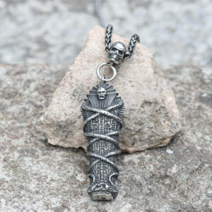 Mummy Coffin Stainless Steel Egypt Pendant