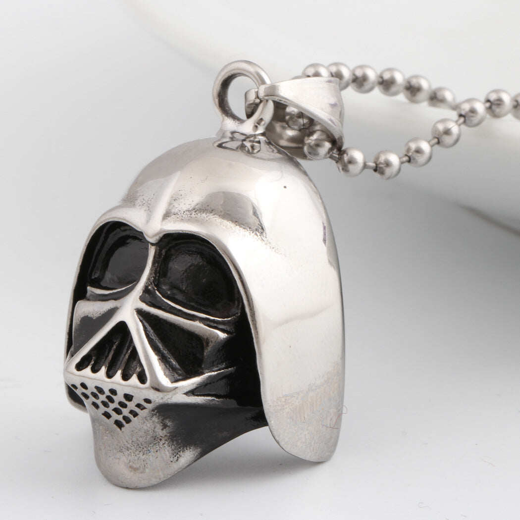 Stainless Steel Vader Helmet Pendant - 350084