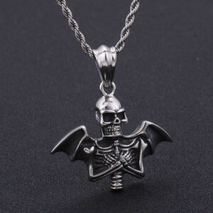 Winged Demon Necklace (Steel)
