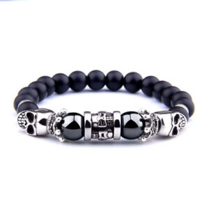 Maya Skulls Bracelet (Pearl)