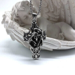 Three Dimensional Grim Reaper Pendant