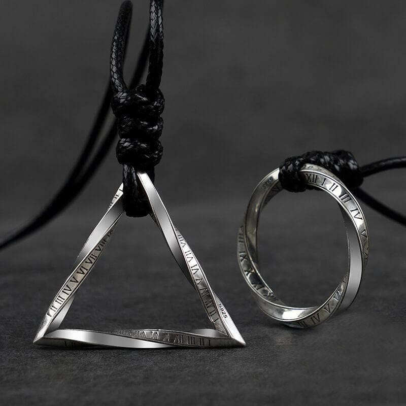 Mobius Strip Sterling Silver Pendant