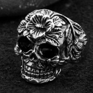 Distinctive Sugar Skull Ring - HR-H6158