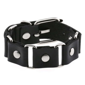 Skull Bracelet Square (Leather)