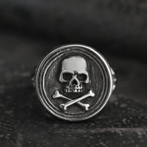 Jolly Roger Signet Stainless Steel Ring