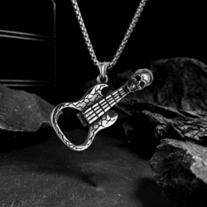 Unique Guitar Skull Pendant
