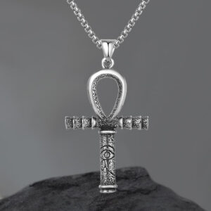 Ankh Eye of Horus Stainless Steel Pendant