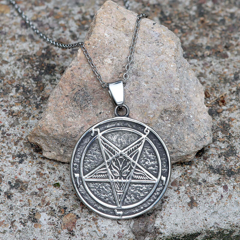 Sigil of Baphomet Stainless Steel Satan Pendant