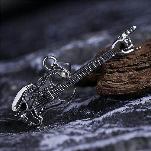 Punk Bass Skull Pendant